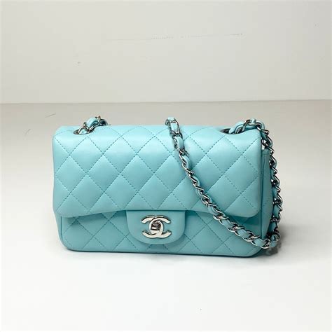 blue chanel handbag|tiffany blue chanel bag.